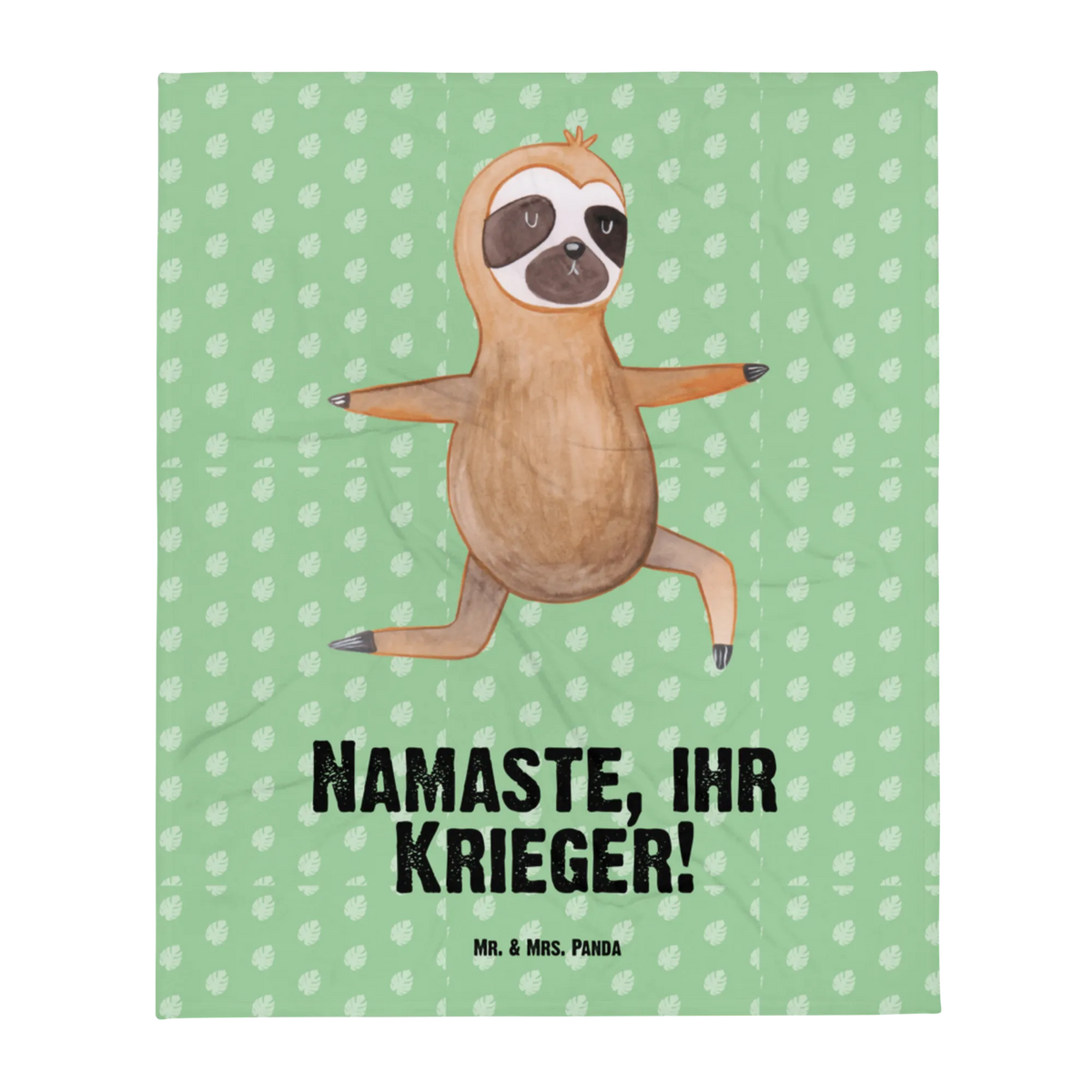 Babydecke Faultier Yoga