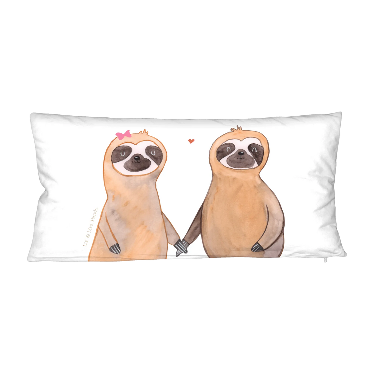 Pair of pillows sloth pair decorative pillow, pillowcase, sofa cushion, Pillow, love gift, Sloth, sloth, trend animal, favourite animal, in love, sloth couple, engaged, love, sloth love, relax, lazy, lovers, together