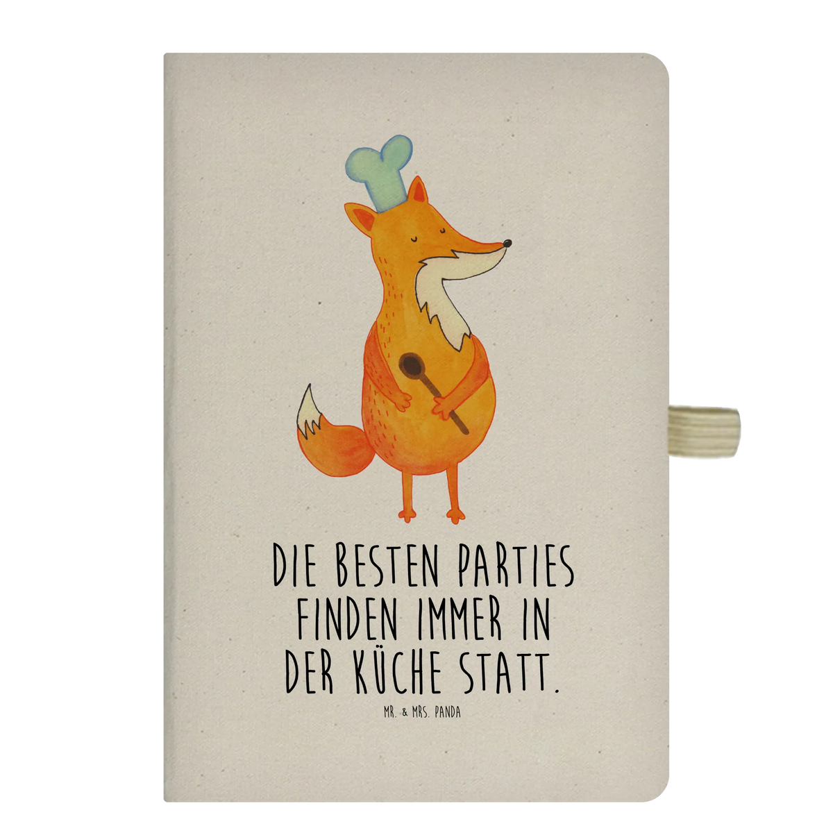 Baumwoll Notizbuch Fuchs Koch