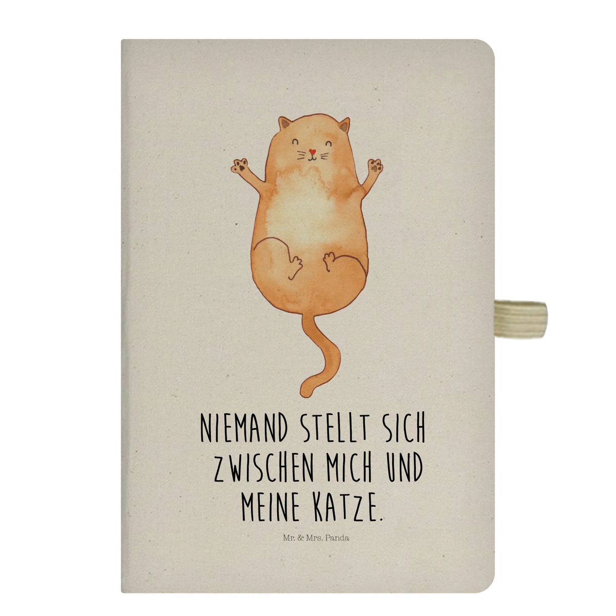 Baumwoll Notizbuch Katze Umarmen