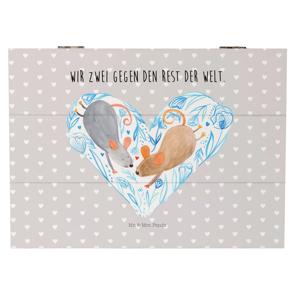 Holzkiste Mäuse Herz