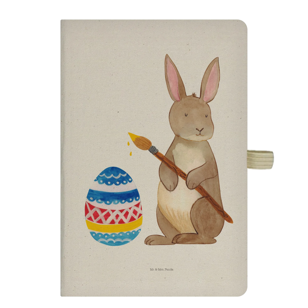 Baumwoll Notizbuch Hase Eier Malen