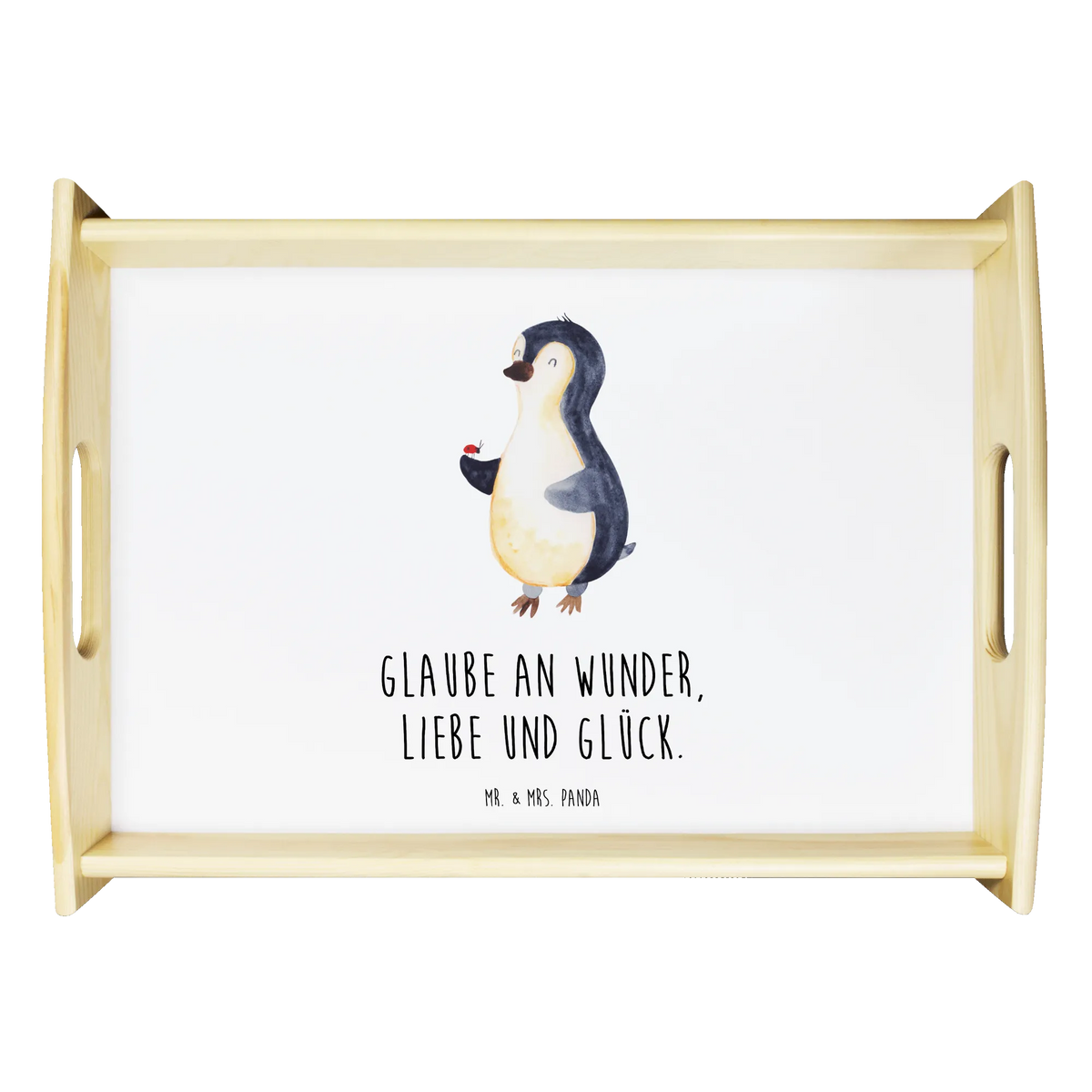 Serving tray Penguin ladybug North Pole, Penguins, joy of life, ladybird, joy, penguins, wonder