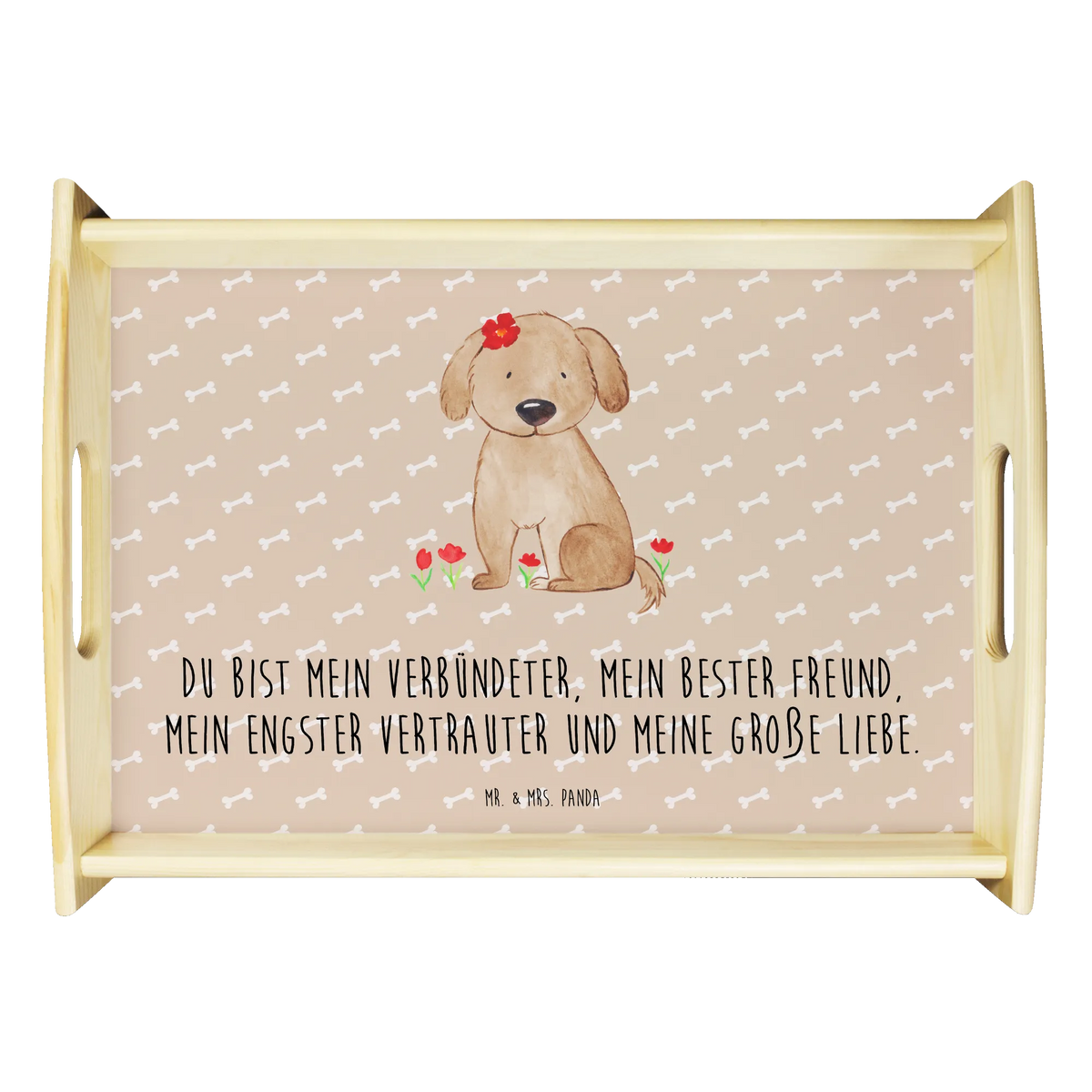 Serviertablett Hund Dame
