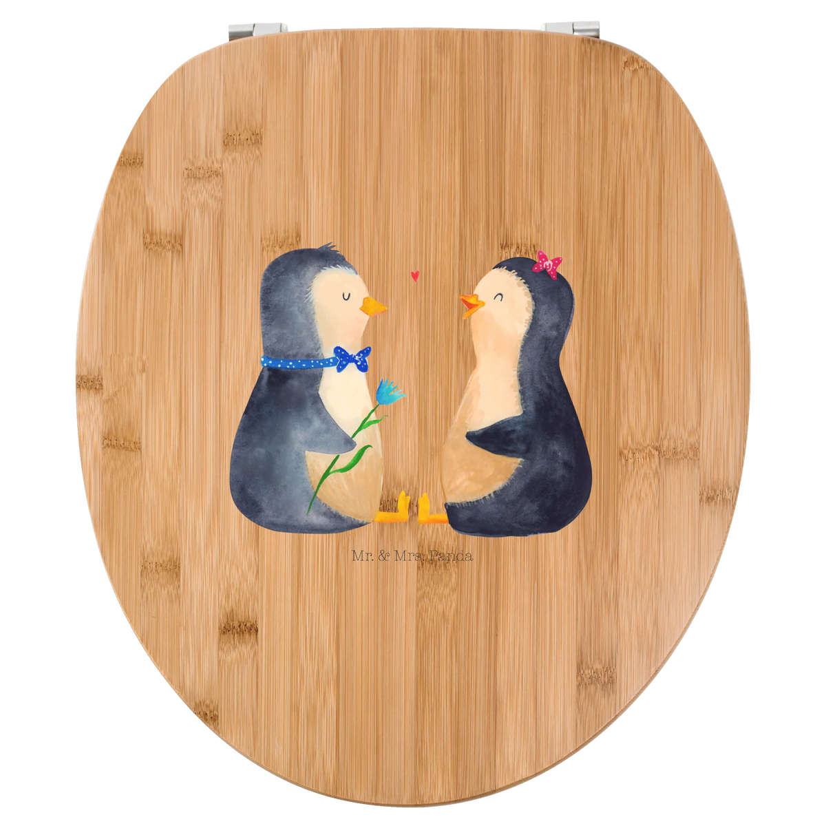 Motiv WC Sitz Pinguin Pärchen