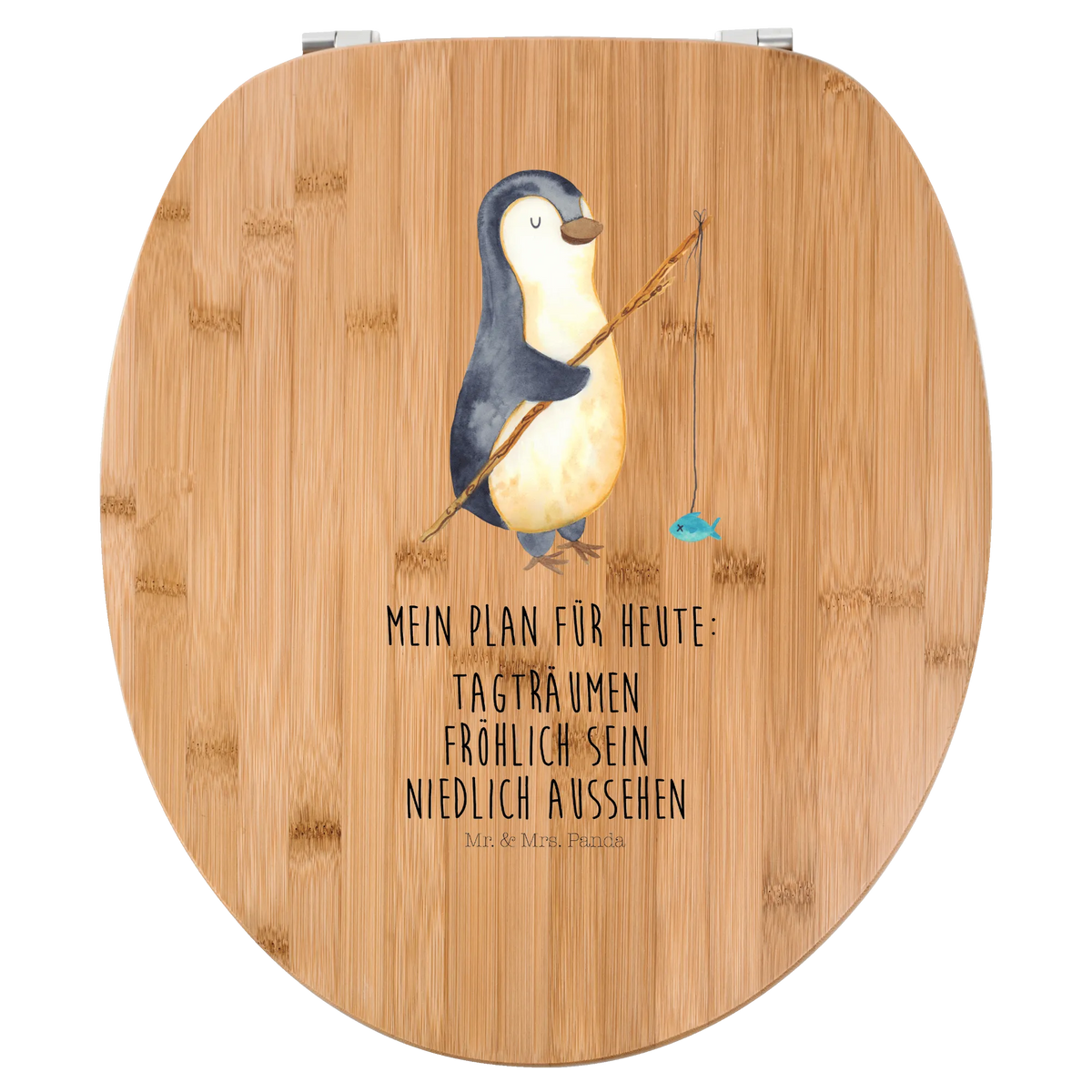 Motiv WC Sitz Pinguin Angler