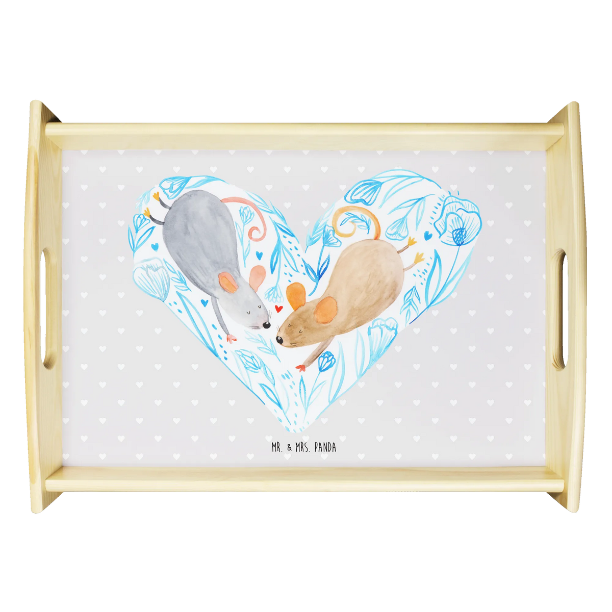 Serving tray Mice heart