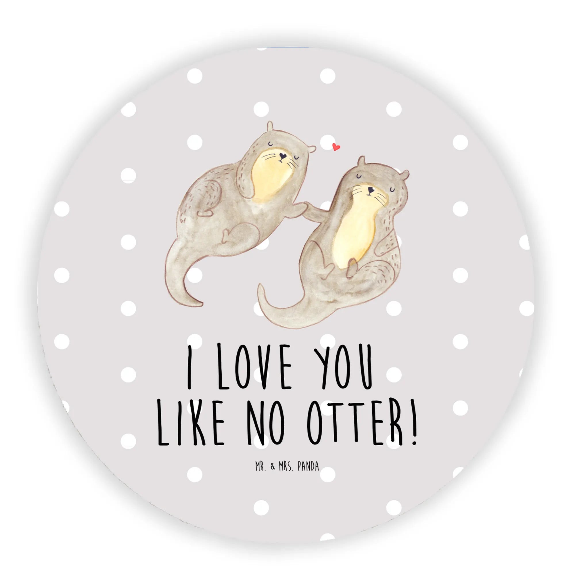 Round magnet otter holding hands animal lover, marten, sea otter, European otter, water mammal, aquatic animal, baby otter, predator, water, otter gifts, gift ideas for animal lovers, animal, mammal, water animal, gifts for people in love, Otter Sea Otter Lake Otter