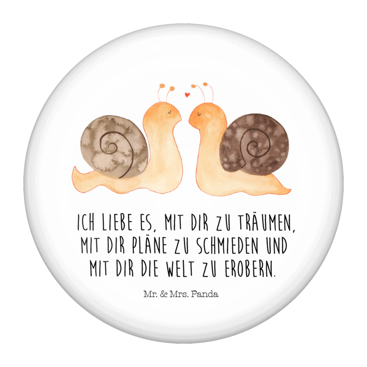 Button Schnecken Liebe