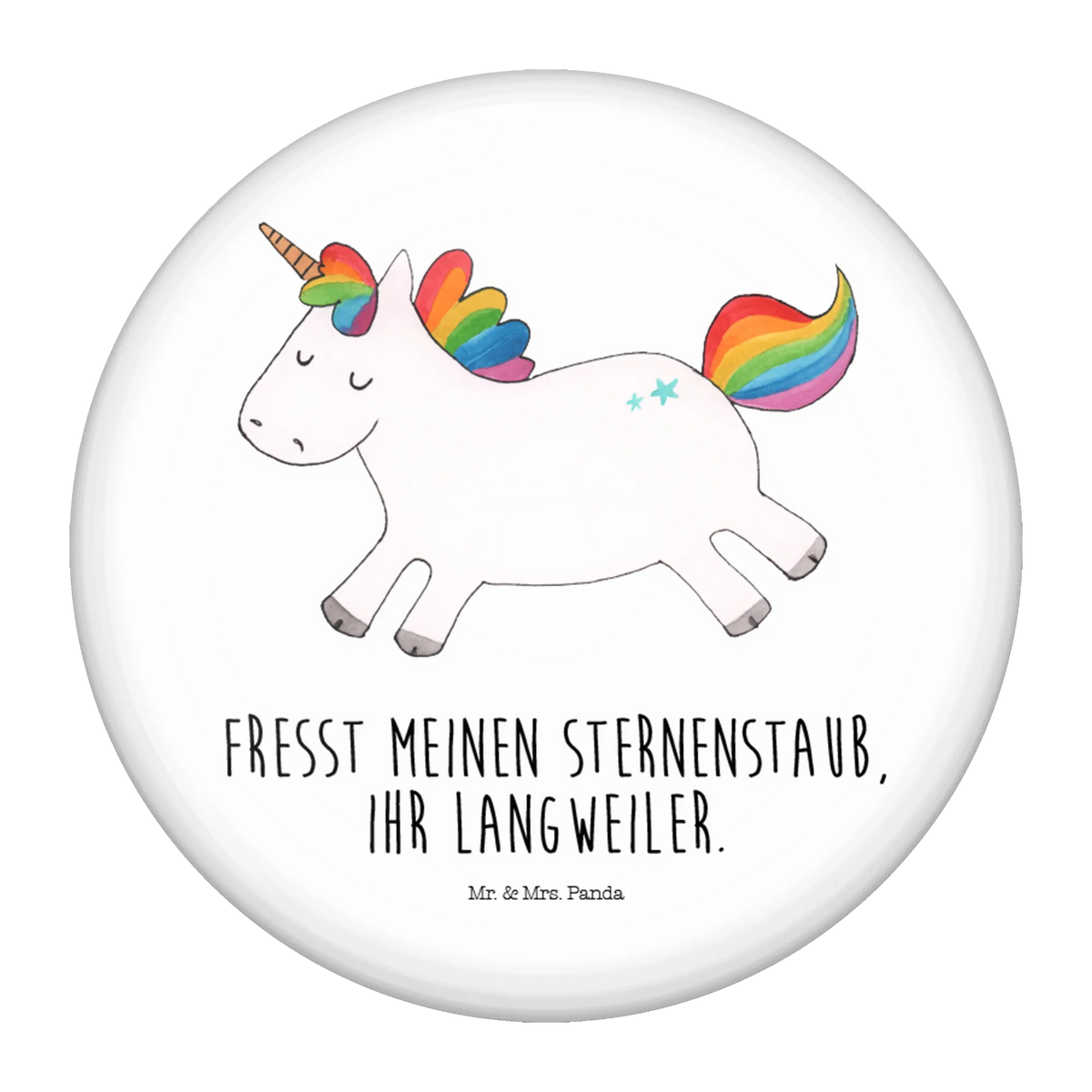 Button unicorn happy
