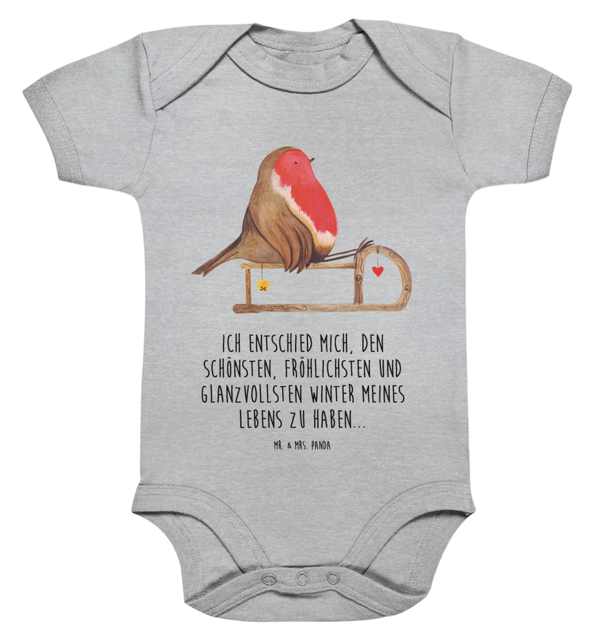 Organic Babybody Rotkehlchen Schlitten
