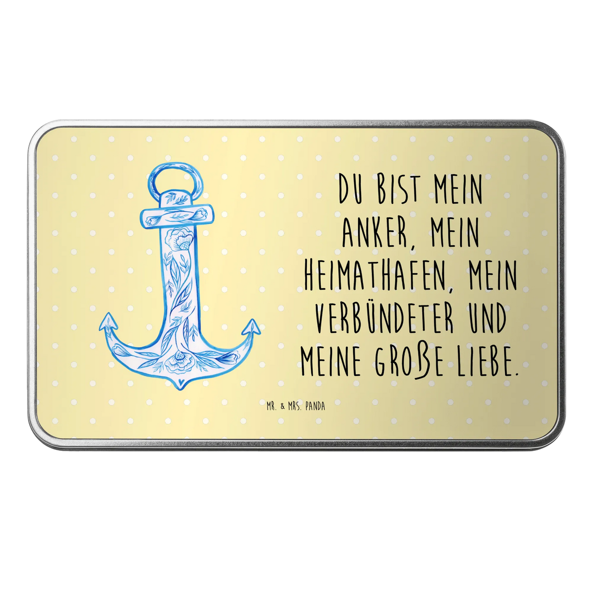 Metal tin anchor Blue