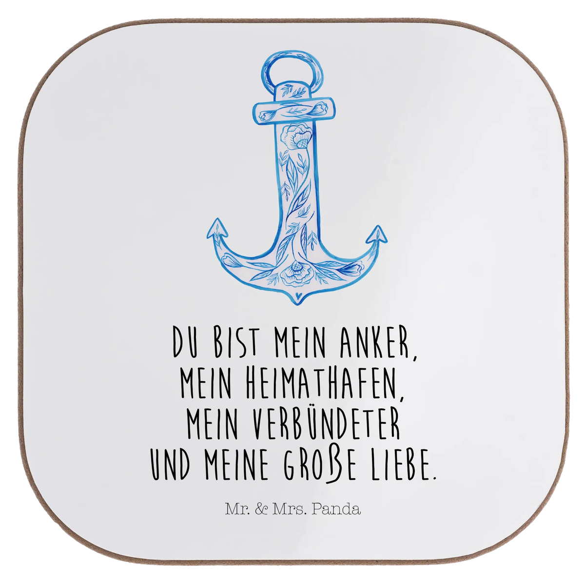 Untersetzer Anker Blau