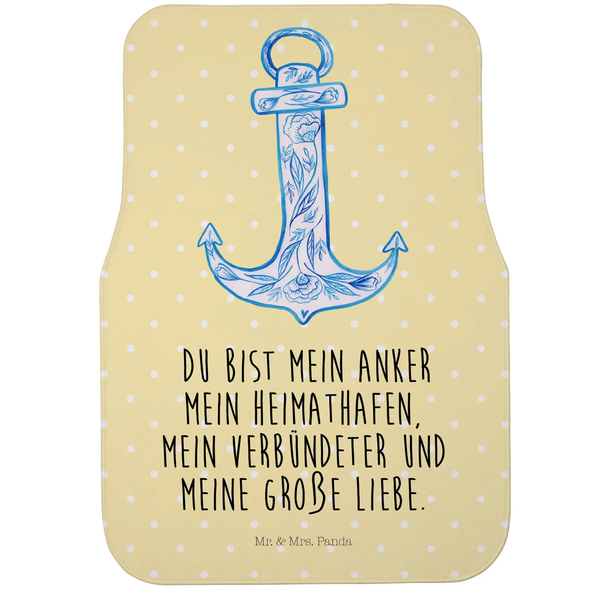 Fahrer Autofußmatte Anker Blau