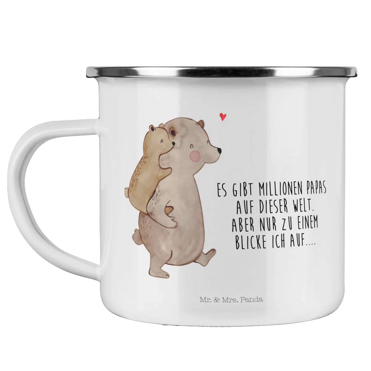 Enamel camping mug Papa Bear Father's Day, Mother's Day, uncle, father's day, birthday, present