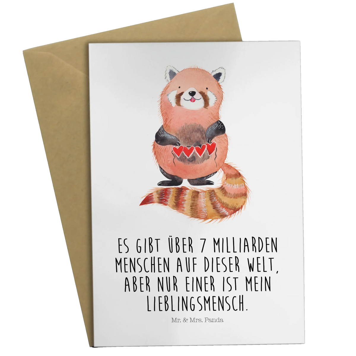 Grußkarte Roter Panda genesungskarte, kommunionskarte, babykarte, firmungskarte, Motivkarte, neujahrskarte, Glückwunschkarte, vatertagskarte, jubiläumskarte, glückwunschkarten, Grußkarten, spruchkarte, osterkarte, Beileidskarte, weihnachtskarten, Grußkarte, einladungskarten, dankeskarten, Klappkarte, hochzeitskarten, osterkarten, valentinstagskarte, abiturkarte, Tiere, Tiermotive, Gute Laune, Lustige Sprüche, Liebe, Rot, Liebling, Herz, Lieblingsmensch, Panda