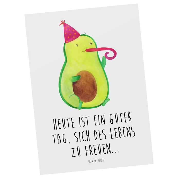Postkarte Avocado Feier