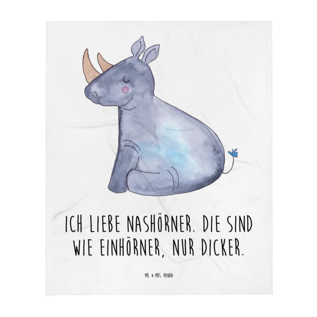 Babydecke Einhorn Nashorn