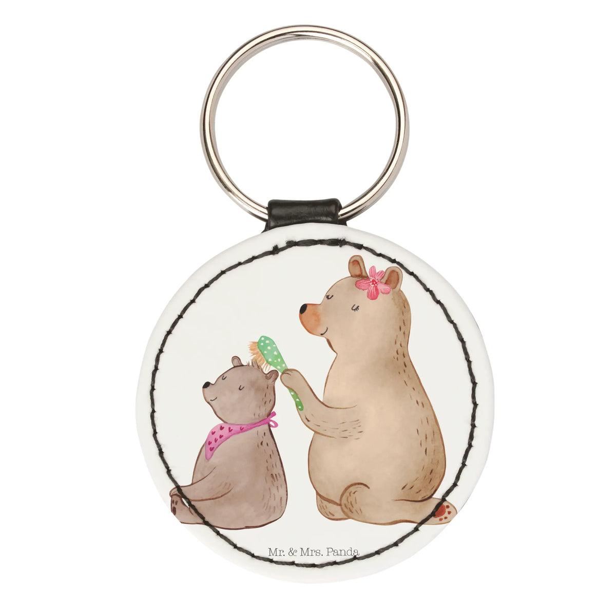 Round key ring bear child key ring, keychain, pendant, bag pendant, lucky charm, Family, Father's Day, Mother's Day, brother, sister, Mom, Dad, Mama, Gift
