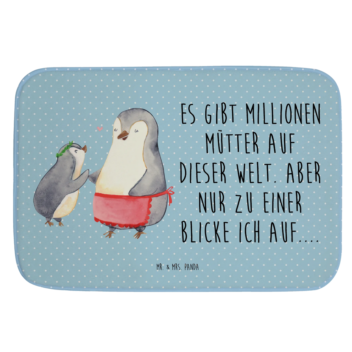 Badematte Pinguin mit Kind
