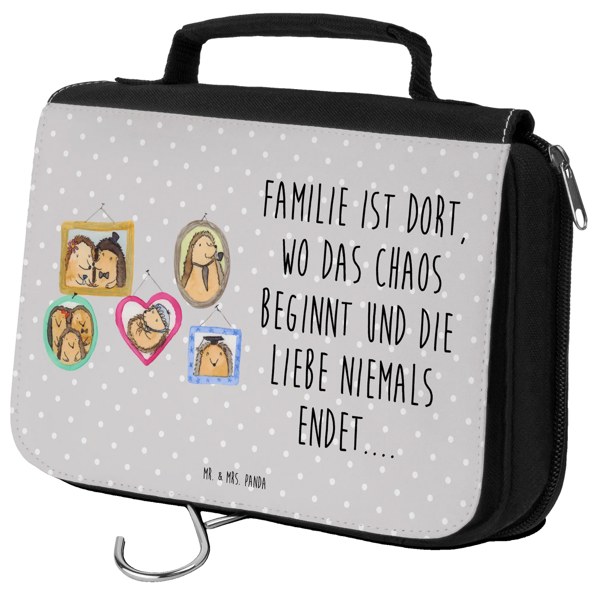 Wash bag Hedgehog family