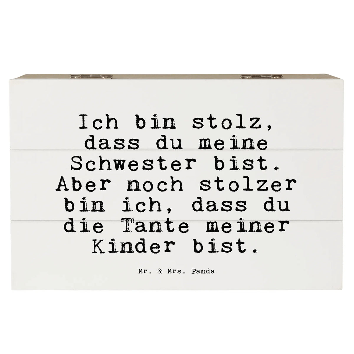 Wooden chest Ich bin stolz, dass...