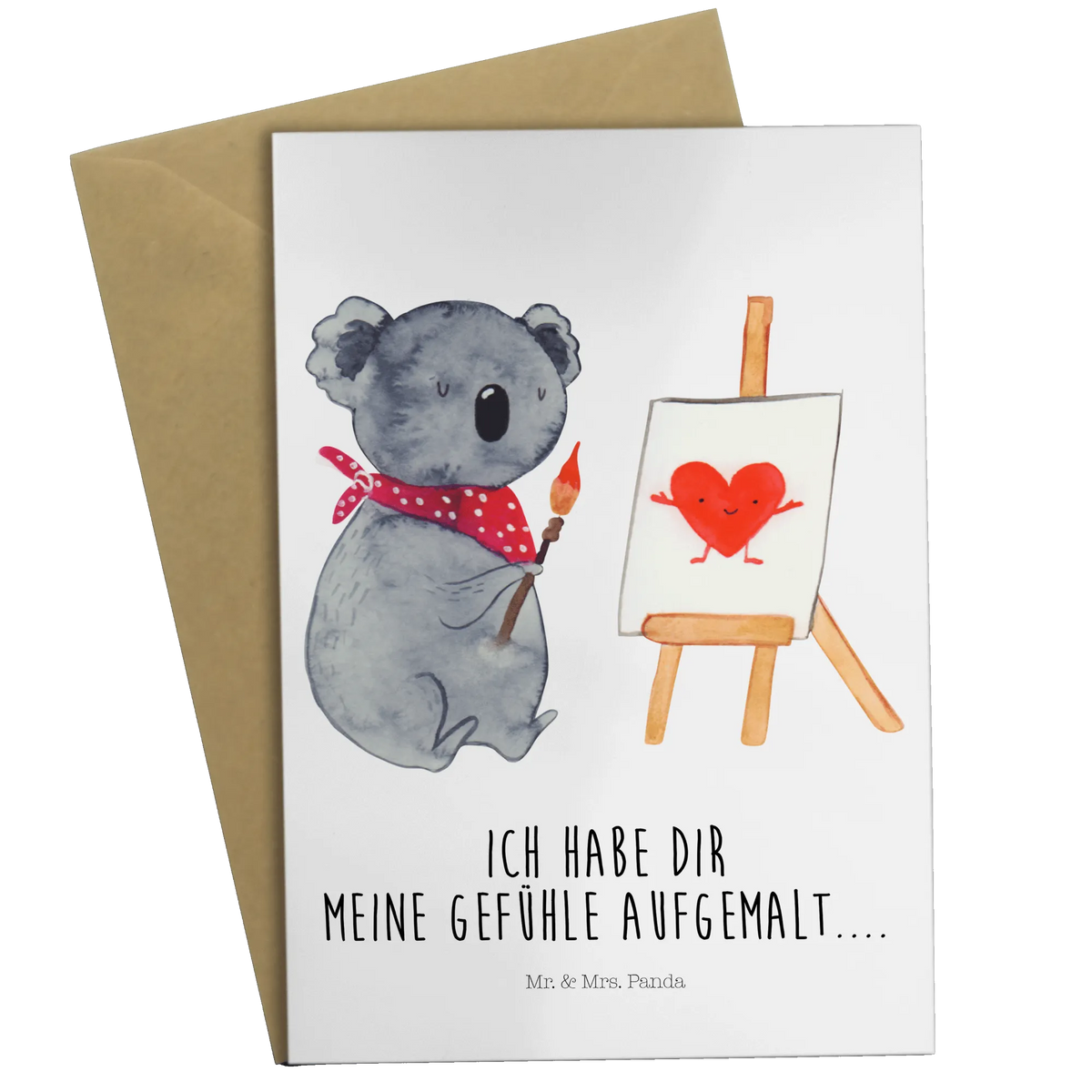Grußkarte Koala Künstler jubiläumskarte, kommunionskarte, vatertagskarte, hochzeitskarten, osterkarte, neujahrskarte, genesungskarte, Glückwunschkarte, abiturkarte, valentinstagskarte, osterkarten, einladungskarten, dankeskarten, Klappkarte, Motivkarte, Beileidskarte, weihnachtskarten, glückwunschkarten, Grußkarte, firmungskarte, babykarte, spruchkarte, Grußkarten, Koalabär, Koala, Zeichnen, Liebensbeweis, Liebe, Künstler, Liebesgeschenk, Gefühle