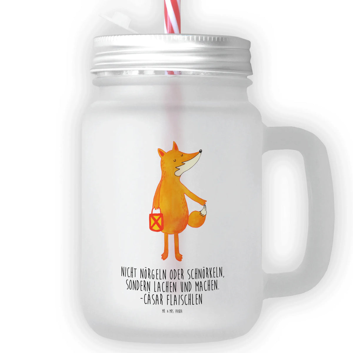 Szklanka Mason Jar lis latarnia