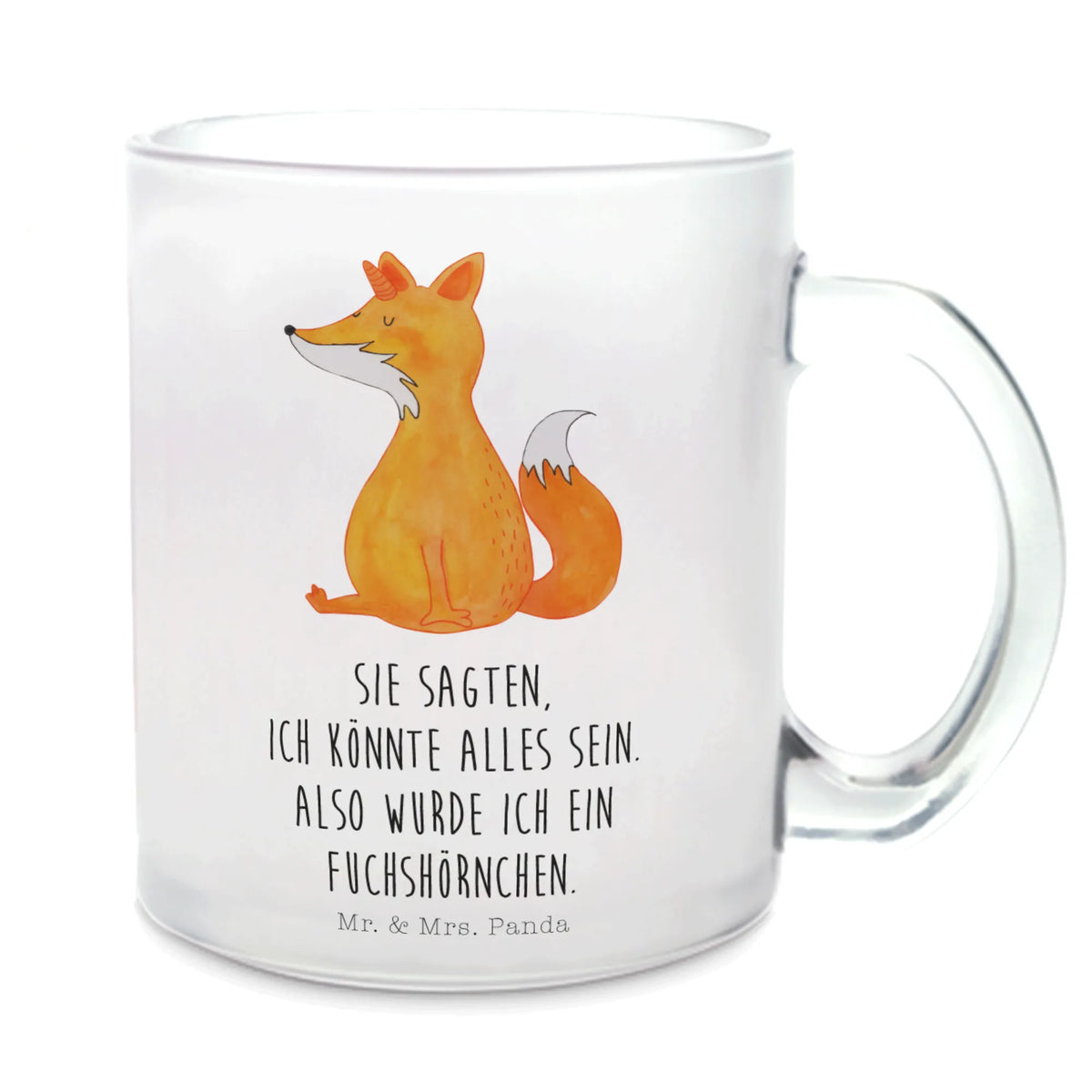 Teetasse Einhorn Fuchs Trinkglas, Motivtasse, Tee Tasse, Henkeltasse, Teetasse, Glasbecher, Pott, Haferl, Teetasse Glas, Henkelbecher, glastasse, Glas Teebecher, Teeglas, Kakaotasse, getränkebecher, Häferl, Teetasse aus Glas, getränkeglas, Unicorn, Einhorn, Einhörner, Einhorn Deko, Füchse, Fuchshörnchen, Unicorns, Fuchs, Fuchshorn, Foxycorn