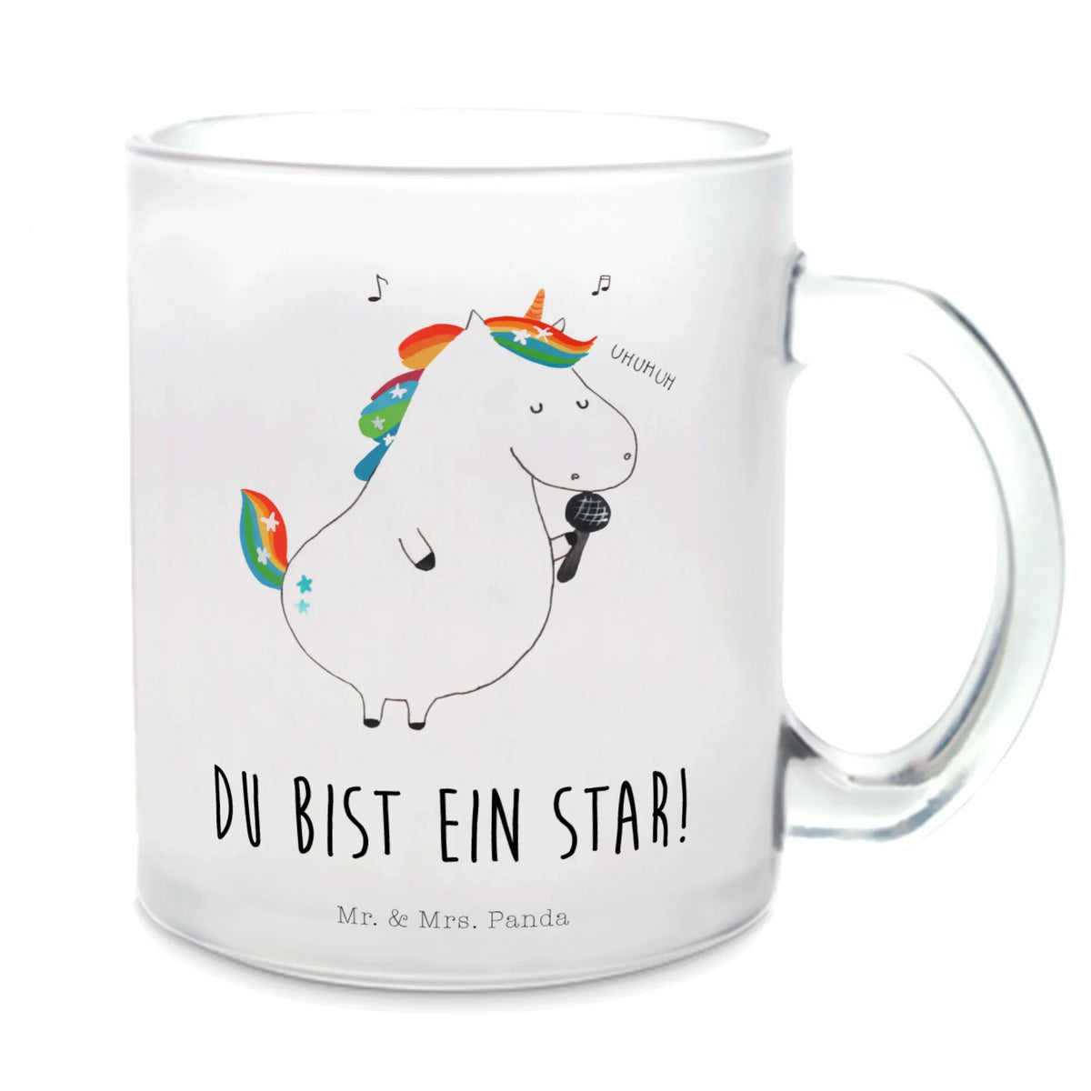 Teetasse Einhorn Sänger Henkelbecher, Teetasse Glas, Teetasse, glastasse, Glas Teebecher, Henkeltasse, Pott, Häferl, Teeglas, Motivtasse, Teetasse aus Glas, Kakaotasse, getränkeglas, Trinkglas, getränkebecher, Tee Tasse, Haferl, Glasbecher, Unicorn, Einhorn, Einhörner, Einhorn Deko, Konfetti, Freundin, Geburtstag, Sängerin, Sänger, Fest, Glitzer, Disco, Party, Feier