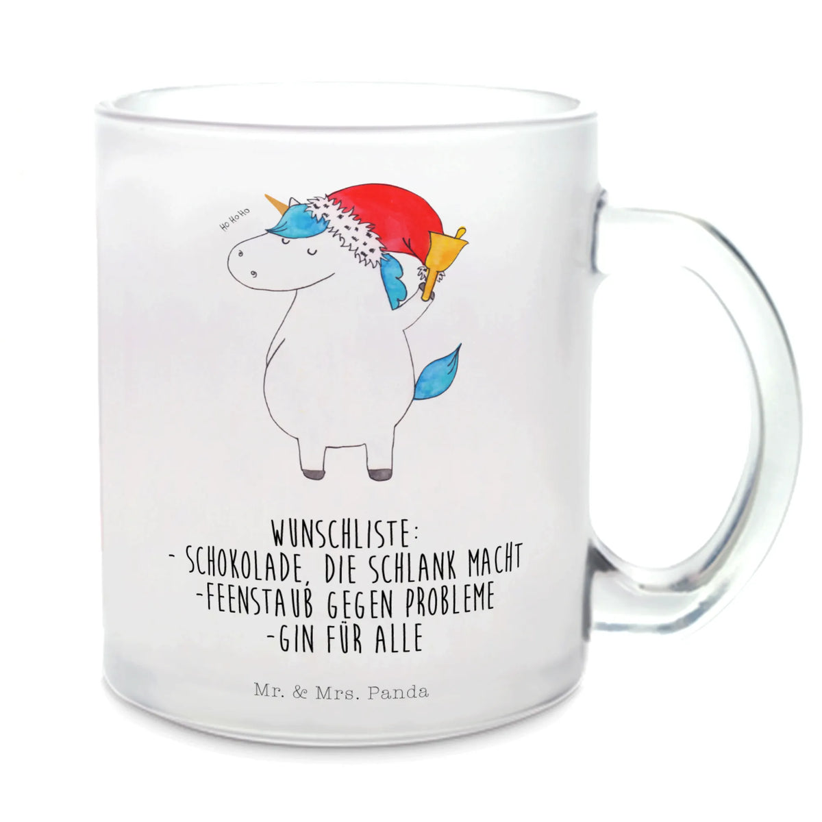 Teetasse Einhorn Weihnachtsmann