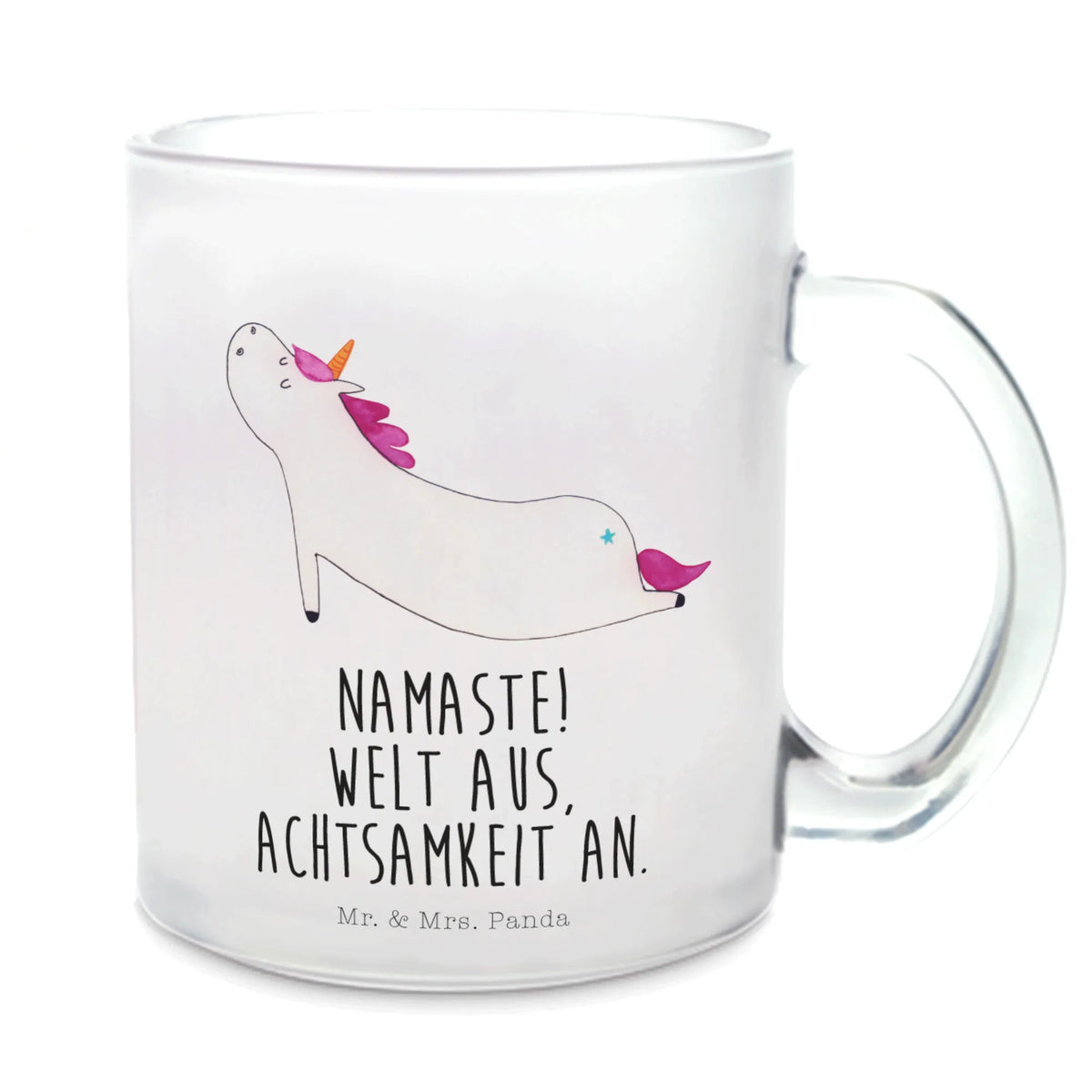 Teetasse Einhorn Yoga Henkeltasse, Häferl, Trinkglas, Tee Tasse, Henkelbecher, Teetasse Glas, Teetasse, Teetasse aus Glas, getränkeglas, getränkebecher, Kakaotasse, Teeglas, Pott, Motivtasse, Haferl, Glas Teebecher, Glasbecher, glastasse, Unicorn, Einhorn, Einhörner, Einhorn Deko, Sport, Achtsamkeit, Joga, Yogamatte, Namaste, Entspannung, Witzig, Yoga, Lustig, Süß