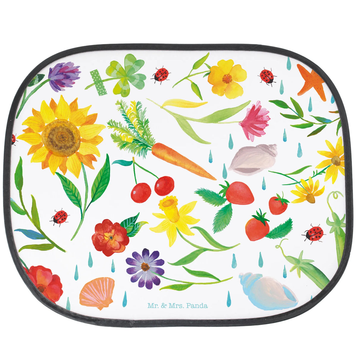 Car sun shade Summer Nature, joy of life, Season motive, June, Decoration, Decoration house, Sun picture, Flower motive, July, Gift gardener