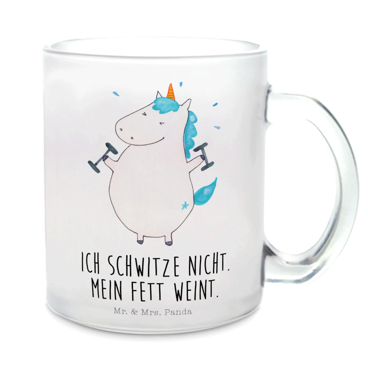 Teetasse Einhorn Fitness