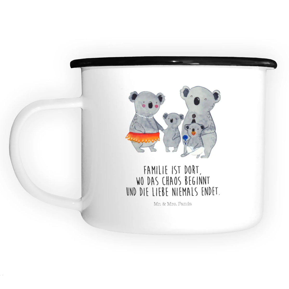 XL enamel cup Koala Family Father's Day, Mother's Day, children, siblings, family life