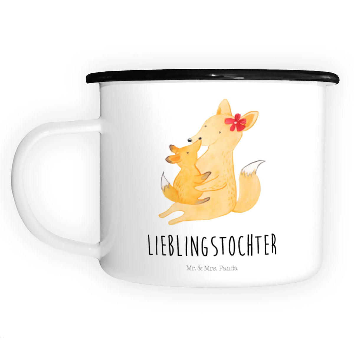 XL Emaille Tasse Fuchs Mama