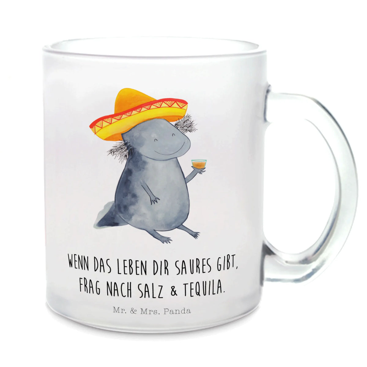 Teetasse Axolotl Tequila getränkeglas, Teetasse, getränkebecher, Henkelbecher, Teetasse Glas, Haferl, Trinkglas, Glas Teebecher, Kakaotasse, Glasbecher, Pott, Motivtasse, Häferl, glastasse, Tee Tasse, Teetasse aus Glas, Henkeltasse, Teeglas, Axolotl, Molch, Sombrero, Feuersalamander, Tequila, Zitrone, Lurche, Motivation, Lurch, Mexiko, Axolot, Schwanzlurch, Mexico, Feuerdrache, Spruch