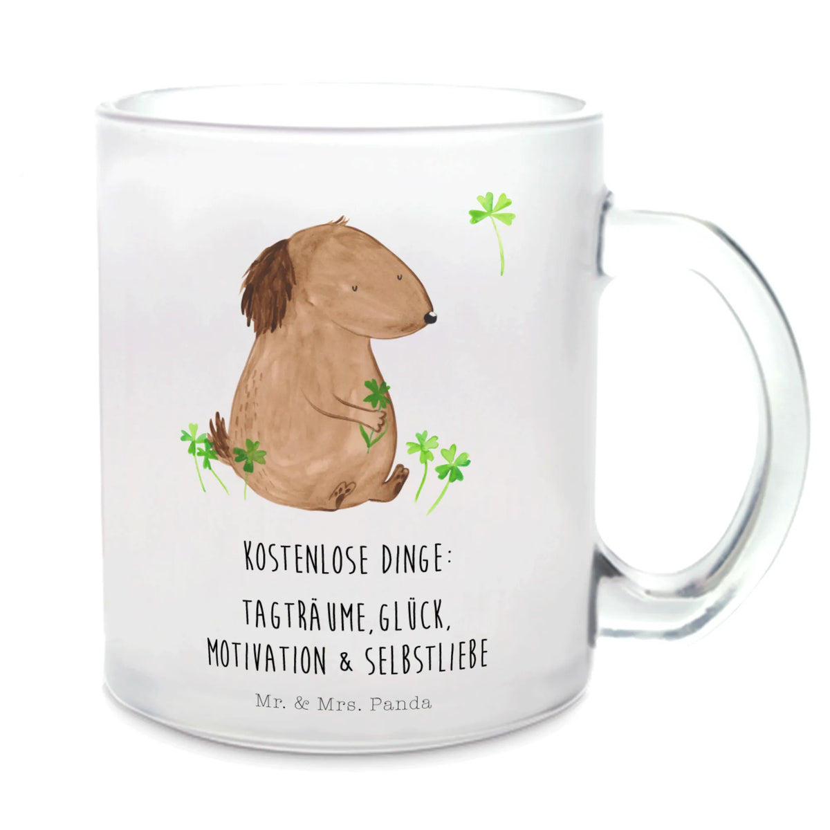 Teetasse Hund Kleeblatt