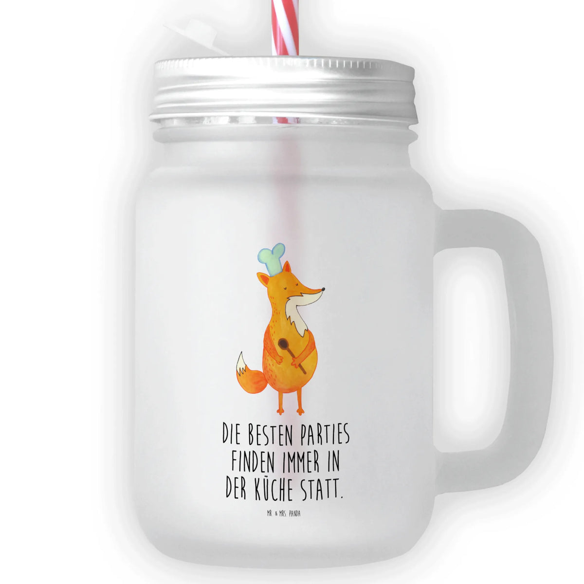 Trinkglas Mason Jar Fuchs Koch