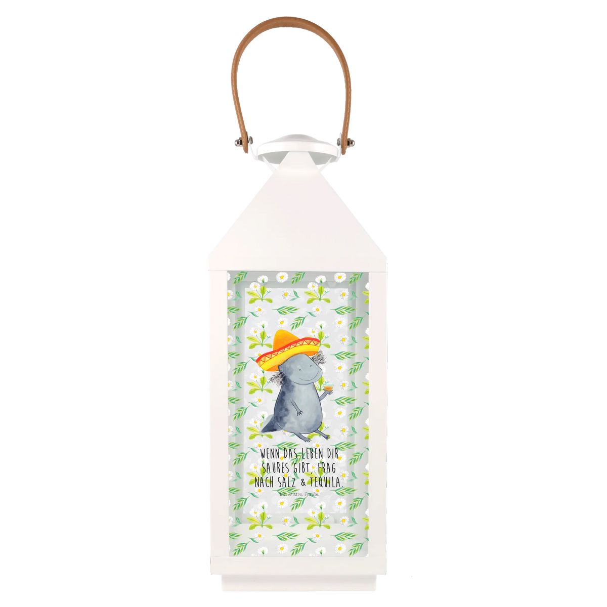 Deko Laterne Axolotl Tequila