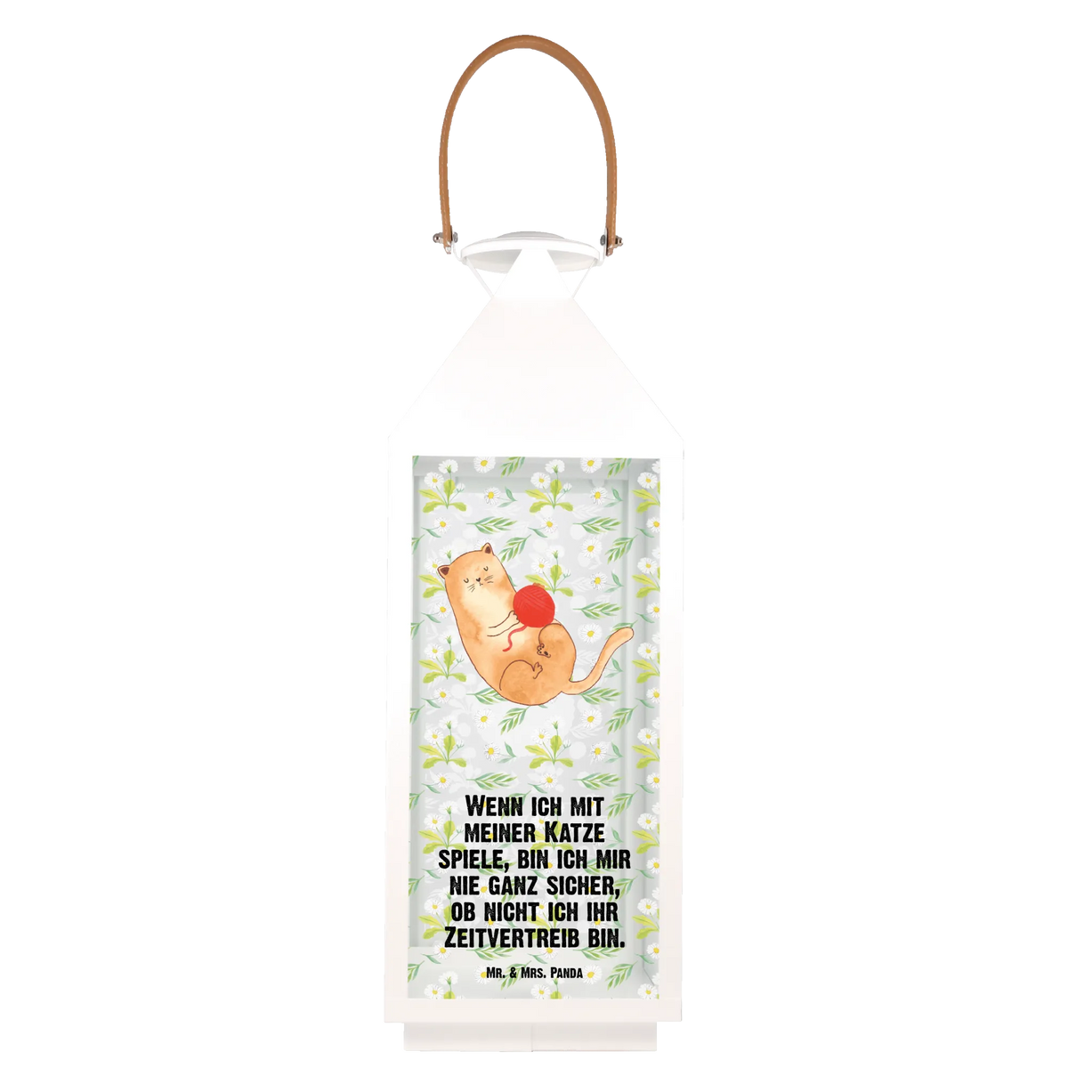 Decorative lantern Cat Wool