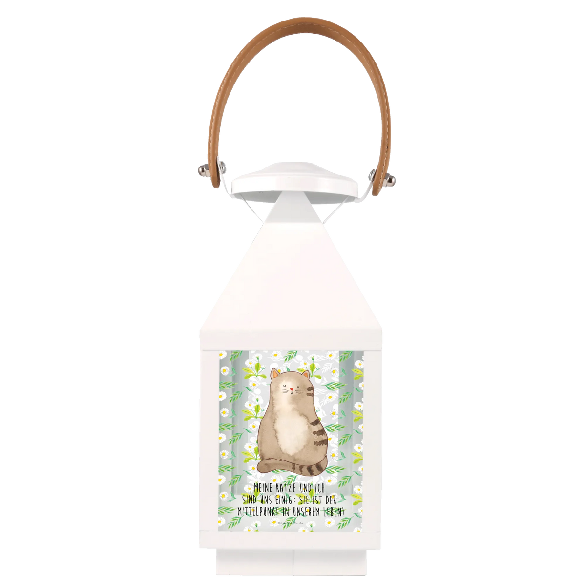 Deko Laterne Katze Sitzen