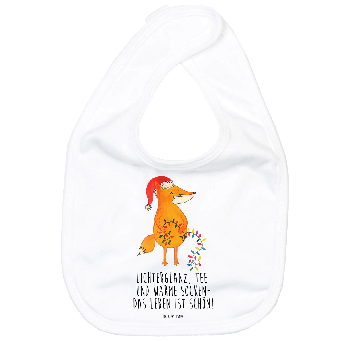 Organic Babylätzchen Fuchs Weihnachten