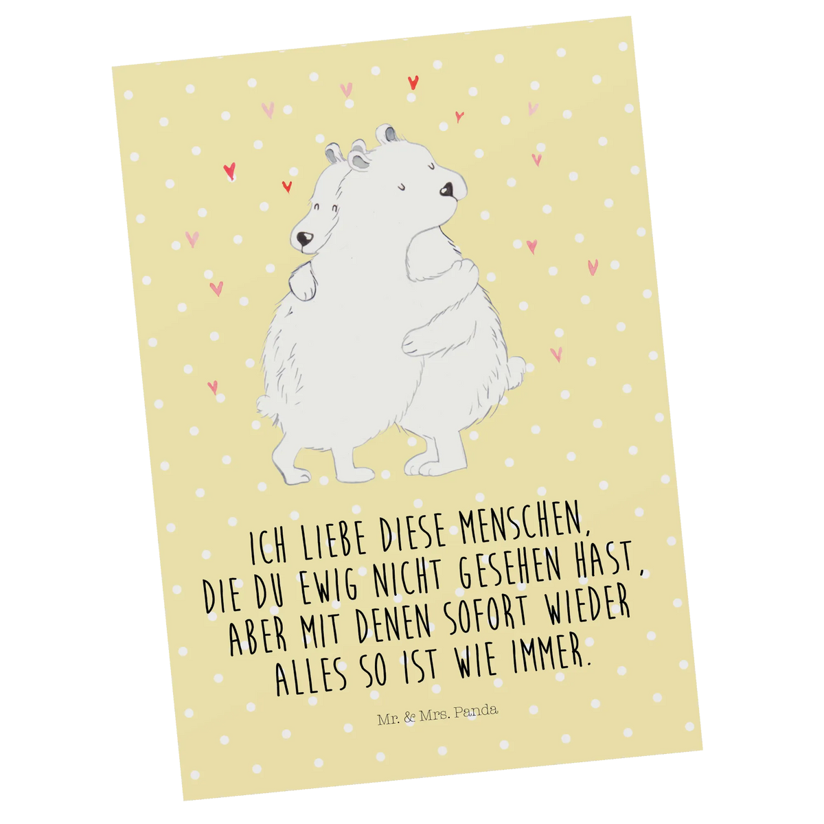 Postkarte Eisbär Umarmen Motivkarte, spruchkarte, Postkarte, Grußkarte, Postkarten, einzelkarte, Kunstkarten, Ansichtskarte, kunstkarte, bildkarte, Ansichtskarten, Designkarte, Fotokarte, Lustige Sprüche, Tiere, Tiermotive, Gute Laune