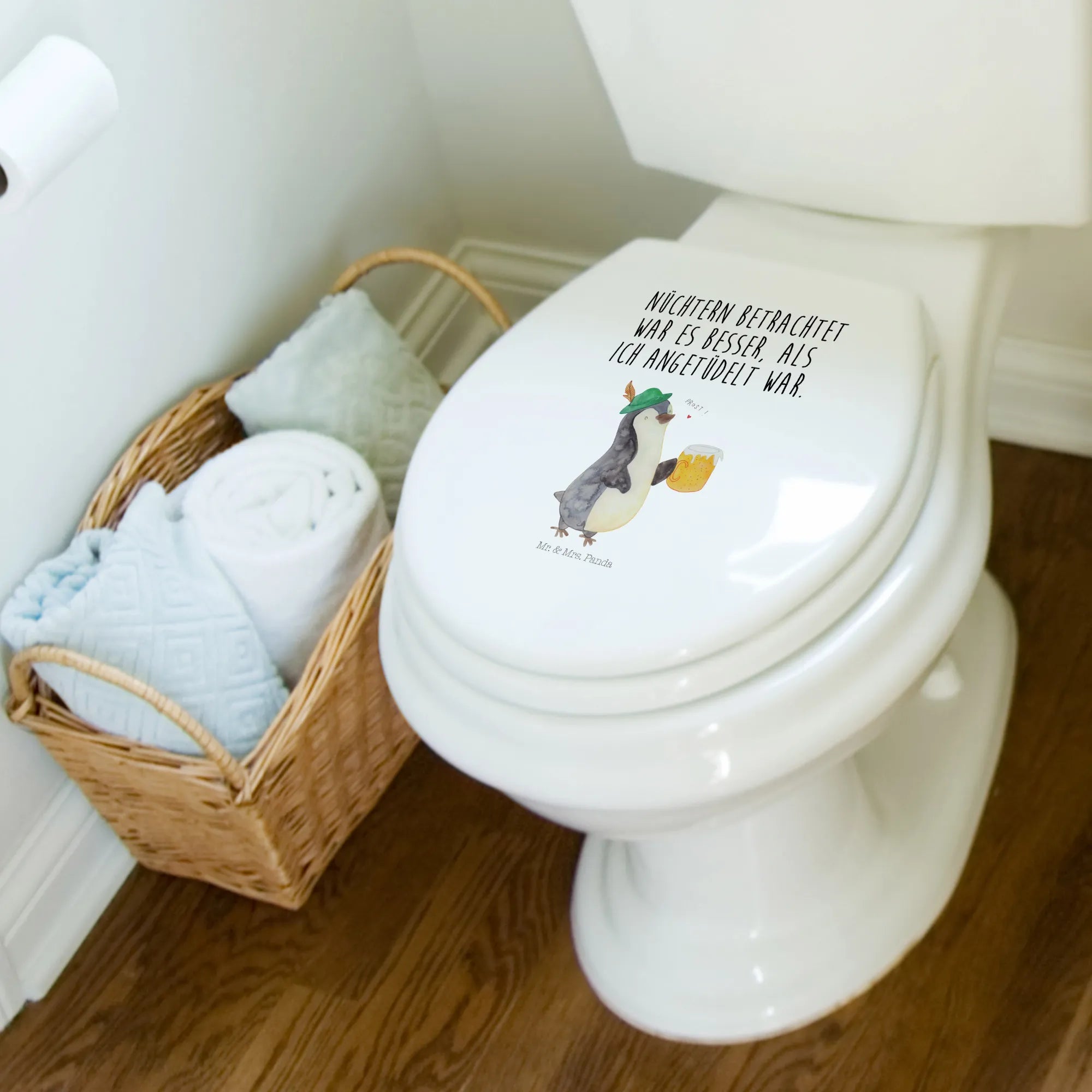 Motiv WC deska sedesowa pingwin piwo Pinguin