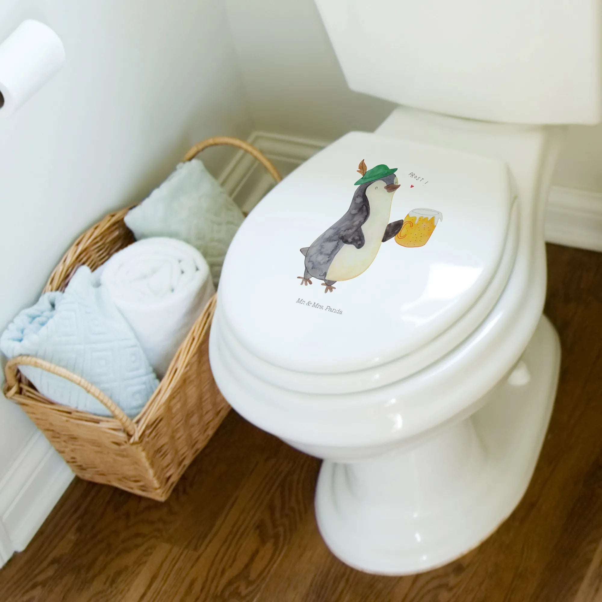 Motiv WC deska sedesowa pingwin piwo Pinguin