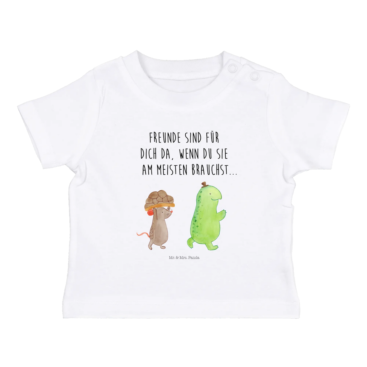 Organic Baby Shirt tortoise Mouse