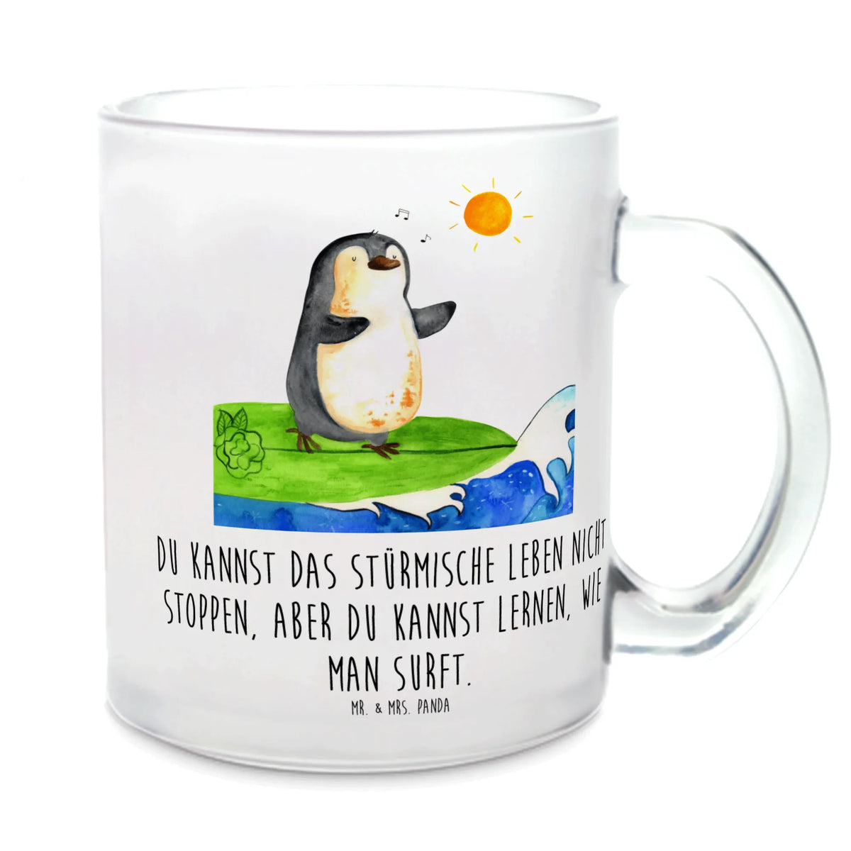 Teetasse Pinguin Surfer getränkebecher, glastasse, Motivtasse, Henkelbecher, Trinkglas, Glasbecher, Kakaotasse, Teeglas, Häferl, getränkeglas, Teetasse aus Glas, Teetasse Glas, Glas Teebecher, Henkeltasse, Pott, Teetasse, Haferl, Tee Tasse, Pinguin, Urlaub, Hawaii, Surfer, Wellen Reiten, Wellen, Pinguine, Surfen, Portugal