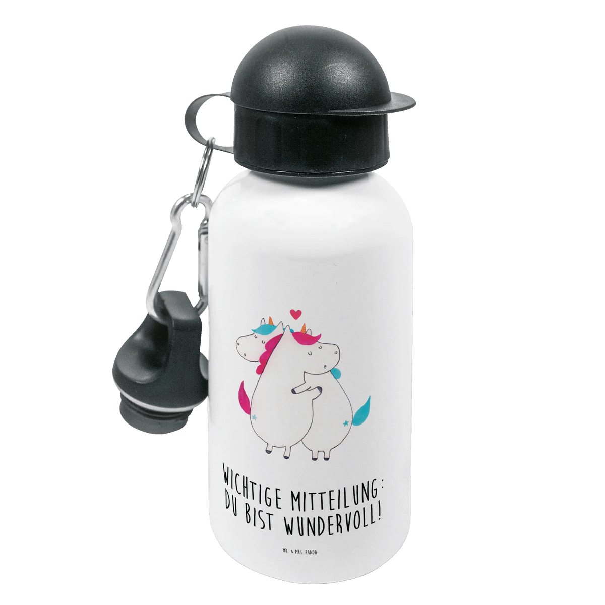 Kindertrinkflasche Einhorn Mitteilung