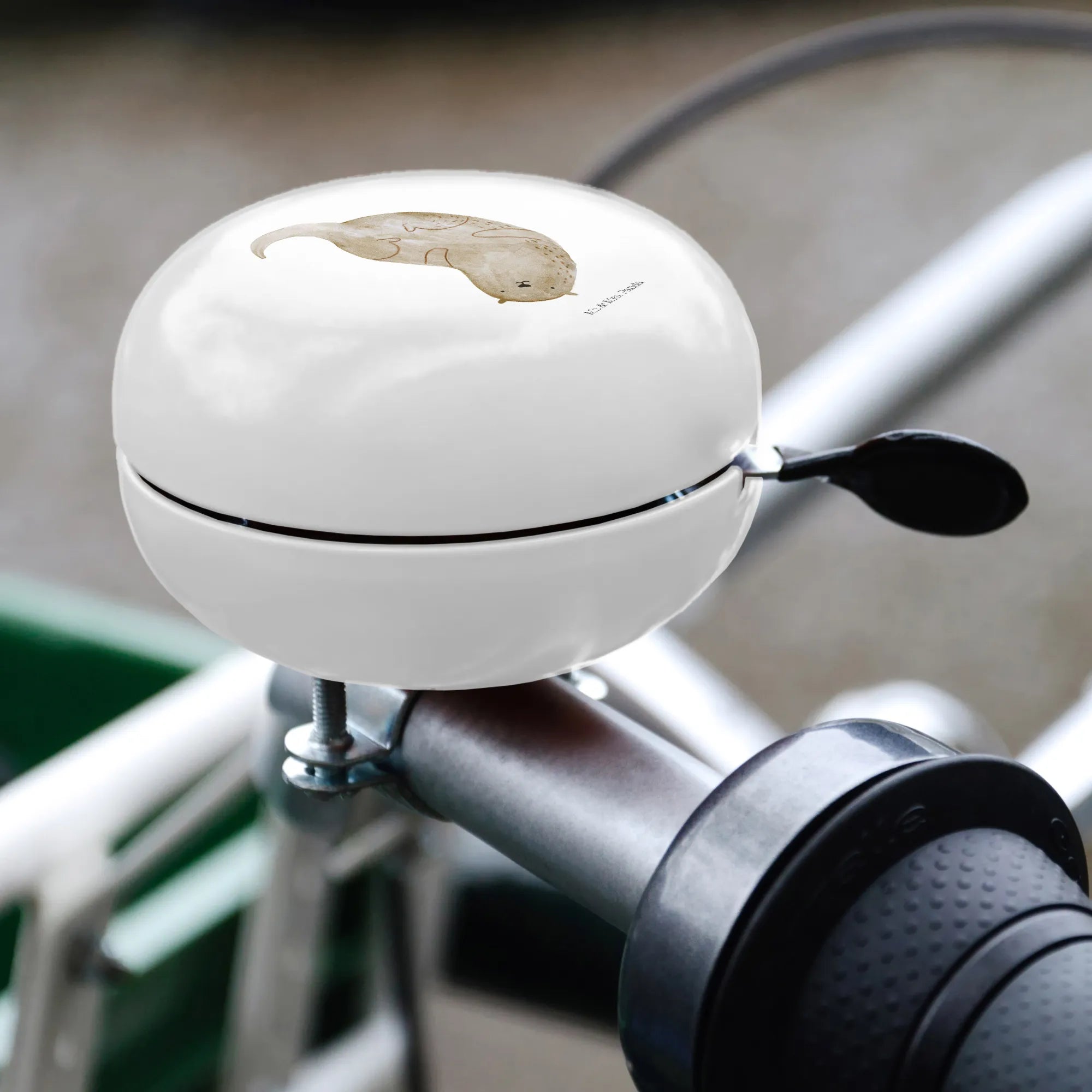 Bicycle bell otter upside down bicycle bell, handlebar, mountain bike, motif, sound, otter, marten, sea otter, European otter, water mammal, aquatic animal, baby otter, predator, water, otter gifts, animal lover, gift ideas for animal lovers, animal, mammal, water animal, gifts for people in love, Otter Sea Otter Lake Otter